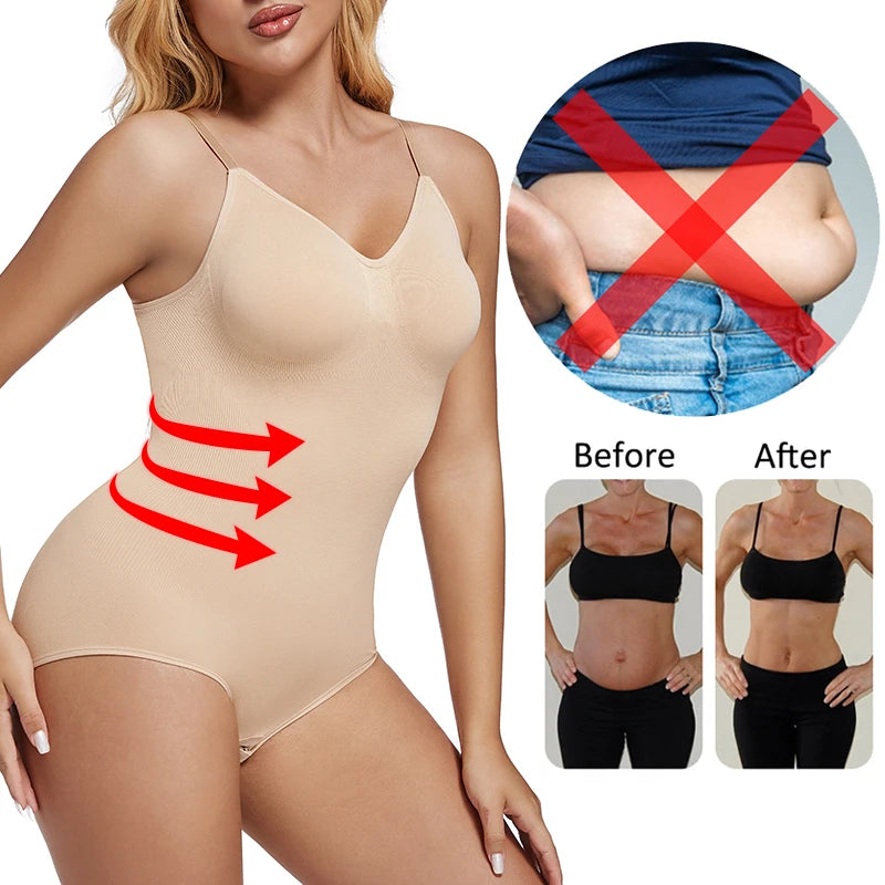 Low Back Seamless Bodysuit – Tummy Control Shapewear