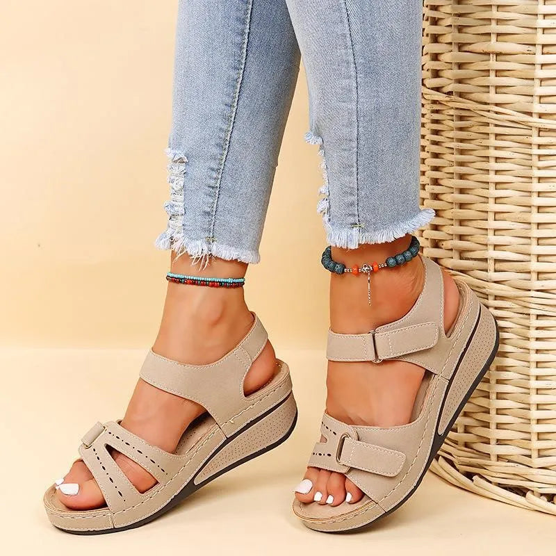 Women Beach Sandals Soft Stitching Ladies Sandals
