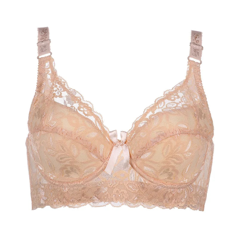 Lace Full-Cup Underwire Bra – Plus Size Adjustable Bra