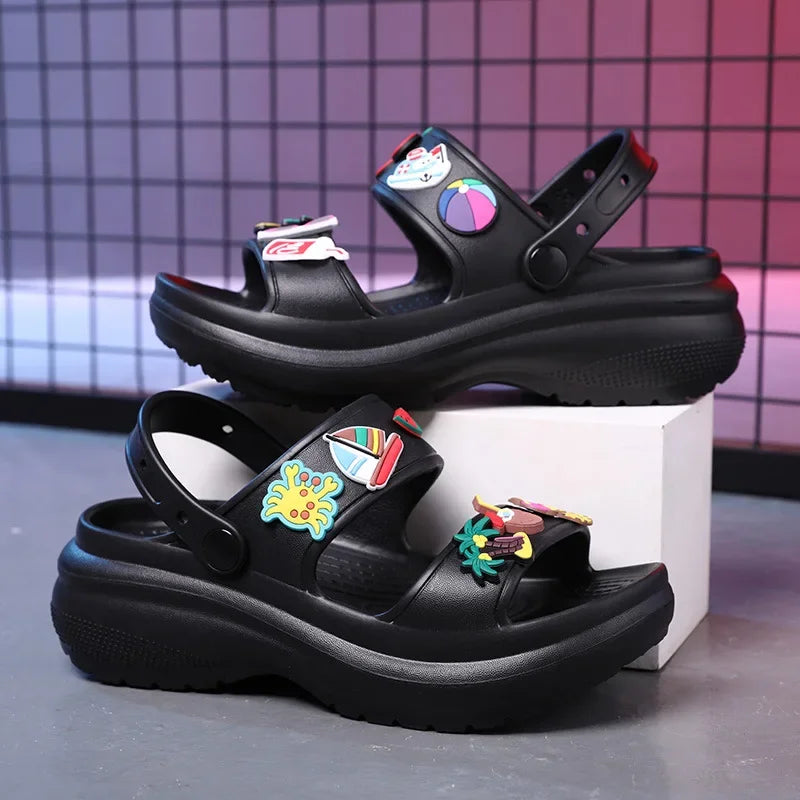 Shoes Outdoor Beach Peep Toe Non-slip Sandalias De Mujer