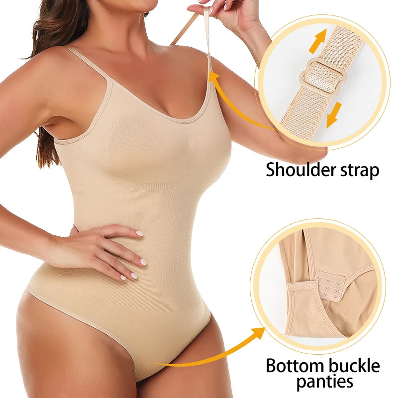 Low Back Seamless Bodysuit – Tummy Control Shapewear