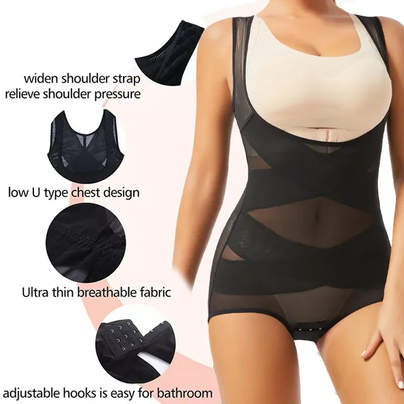 Seamless Full Body Shaper – Women’s Bodysuit Underwear