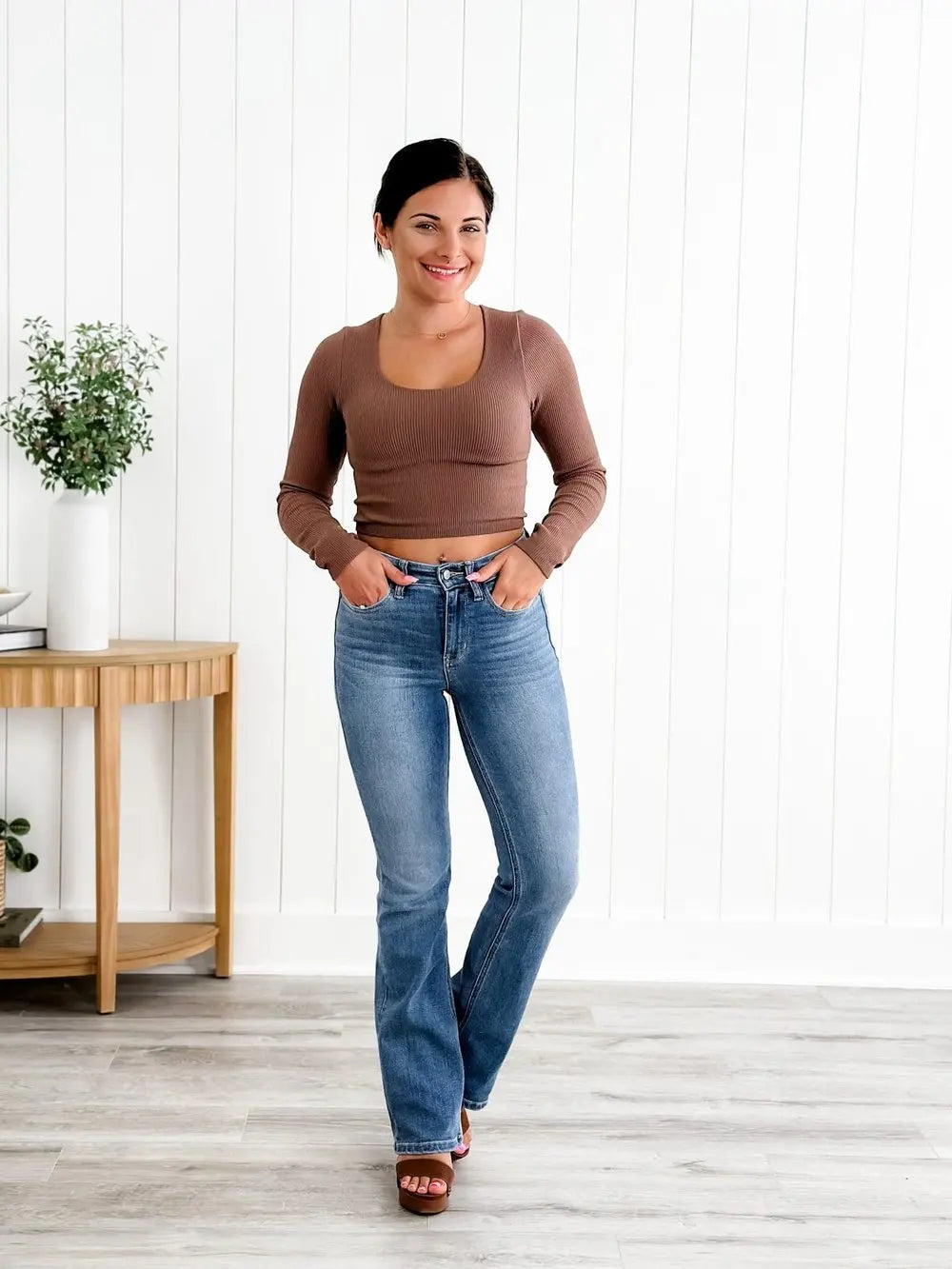 🔥2024 Hot Trend🔥Tummy Control Bootcut Jeans