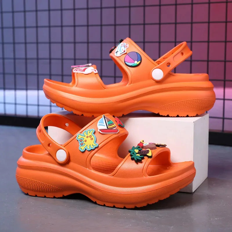 Shoes Outdoor Beach Peep Toe Non-slip Sandalias De Mujer