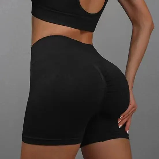 Women's High-Waist Yoga Shorts – Butt Lifting & Tummy Control