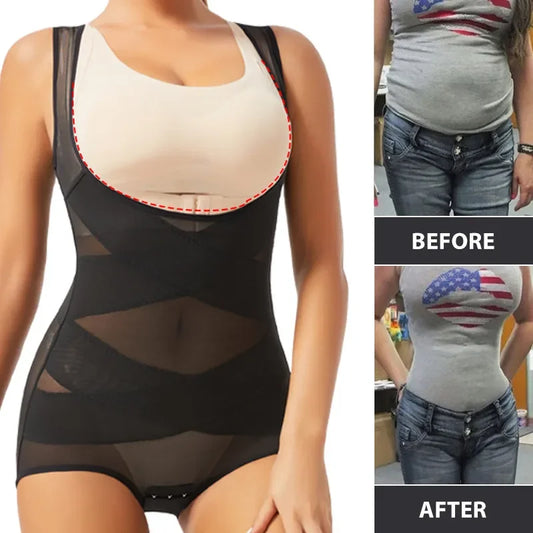 Seamless Full Body Shaper – Women’s Bodysuit Underwear