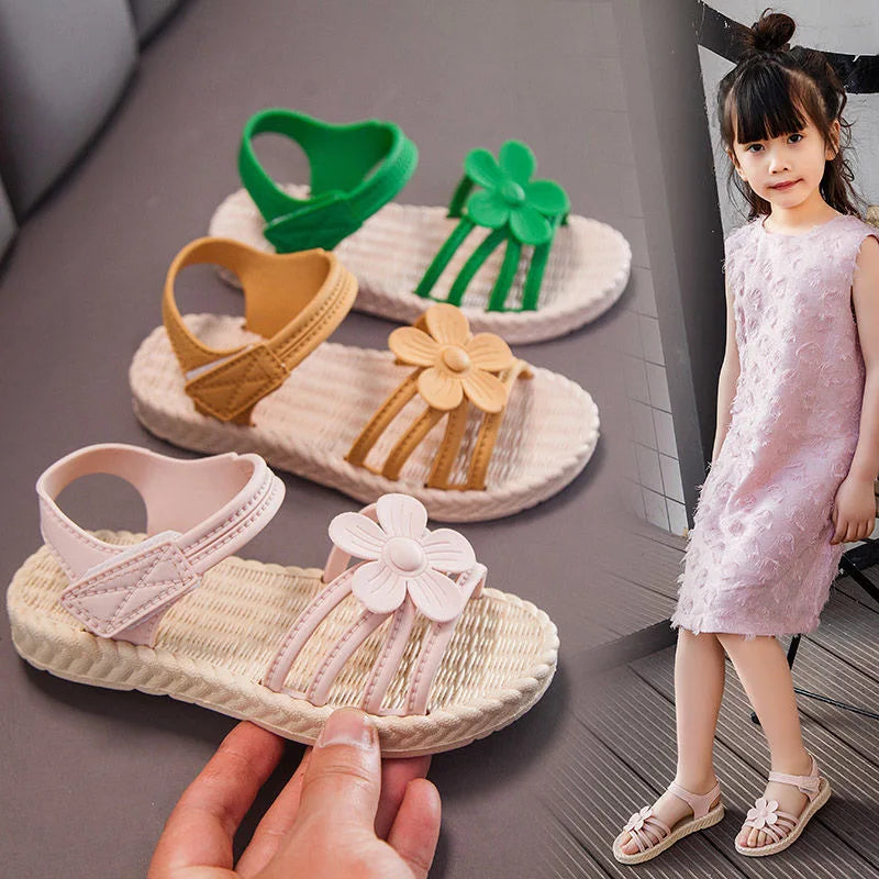 Girls' Sandals Children's Fashion Soft Sole Princess Shoes