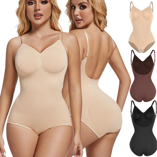Low Back Seamless Bodysuit – Tummy Control Shapewear