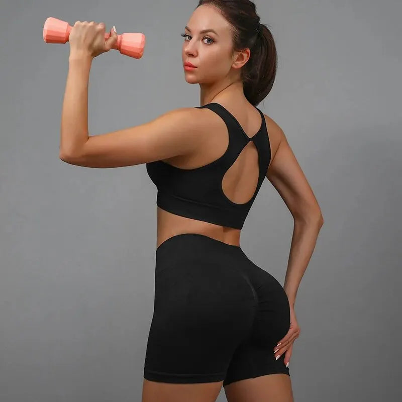 Women's High-Waist Yoga Shorts – Butt Lifting & Tummy Control