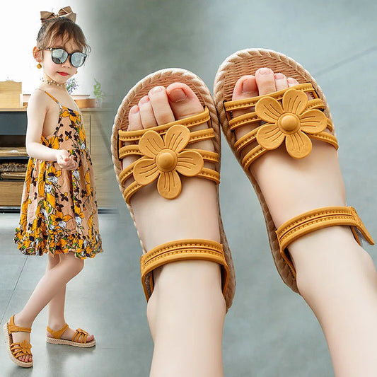 Girls' Sandals Children's Fashion Soft Sole Princess Shoes