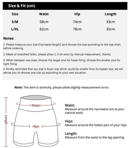 Women's High-Waist Yoga Shorts – Butt Lifting & Tummy Control