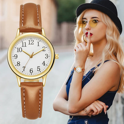 Elegant & Easy-to-Read Quartz Watch for Women