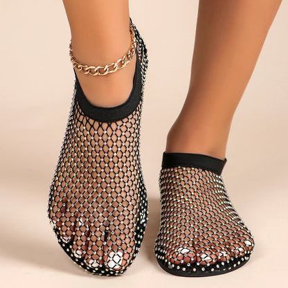 New Women's Luxury Brand Round Toe Flat Bottom Sandals Summer
