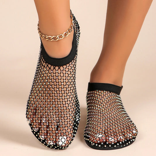 New Women's Luxury Brand Round Toe Flat Bottom Sandals Summer
