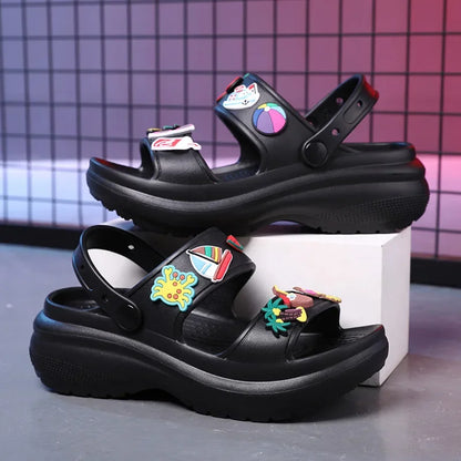 Shoes Outdoor Beach Peep Toe Non-slip Sandalias De Mujer