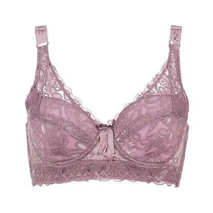 Lace Full-Cup Underwire Bra – Plus Size Adjustable  Bra