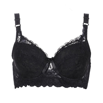 Lace Full-Cup Underwire Bra – Plus Size Adjustable  Bra