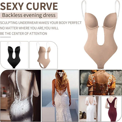 Sexy Backless Corset Shapewear Bodysuit