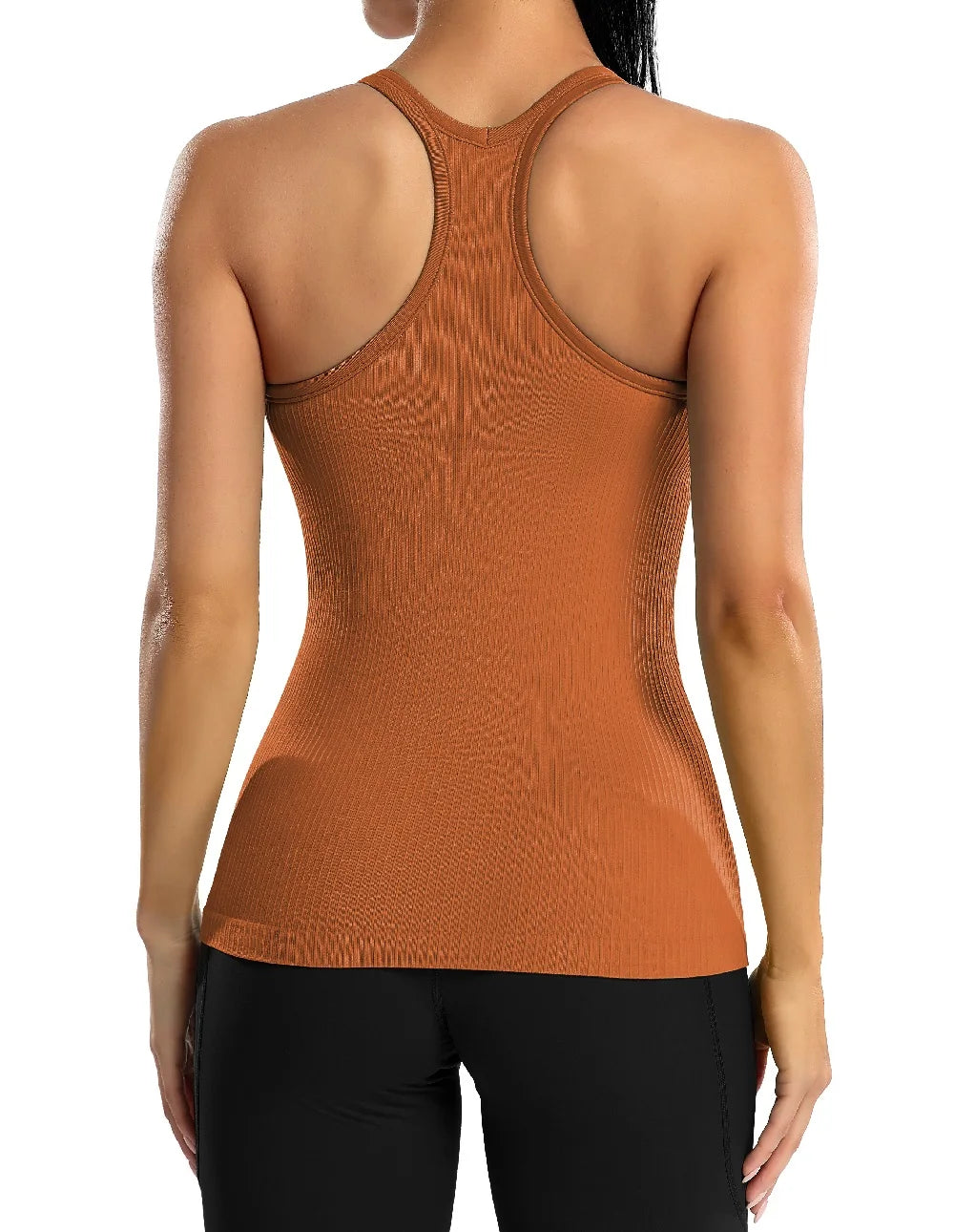 Attraco Women’s Racerback Tank Top with Built-in Shelf Bra